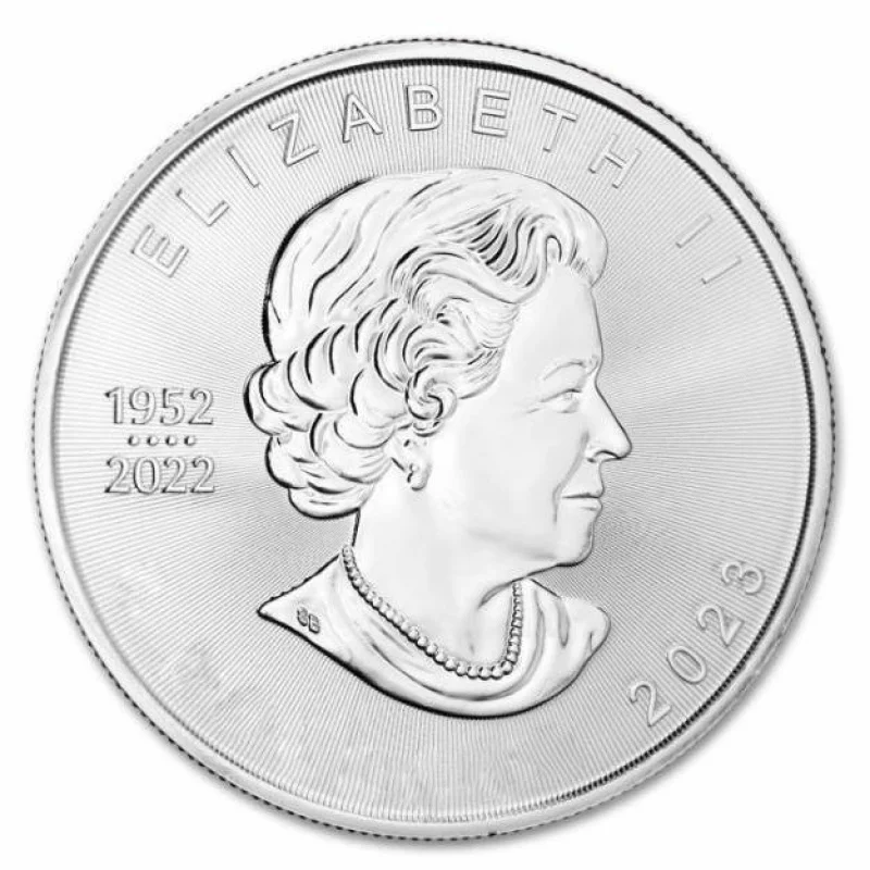 

2023 Maple Leaf Commemorative Coin, 1 oz Fine Silver 38mm Bullion, Non-Circulating Legal Tender, Symbolic Silver Piece