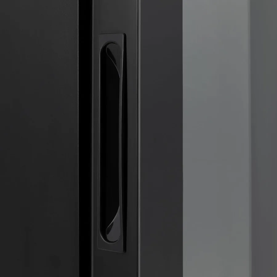 Black Wine Cooler 23L 8 Bottle Compressor Wine Cooler Refrigerator with 5 Shelves and 3 Racks for Storing Red White Champagne a