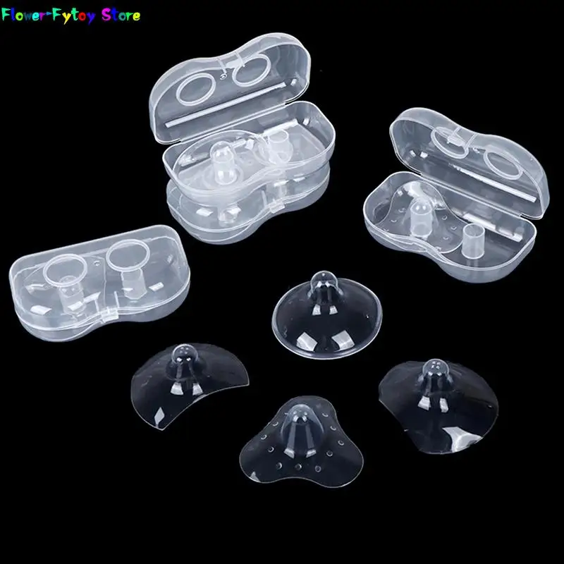 2pcs Silicone Nipple Protectors Feeding Mothers Nipple  Protection Cover Breastfeeding Mother Milk Silicone Nipple