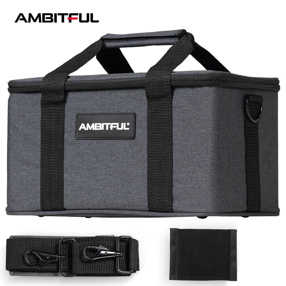 Ambitful PB18 Schultergurte Tragbare Tragetasche Studio Blitzlicht Videokameratasche für Outdoor-Fotografie Foto Video