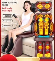 Neck and Back Massager with Heat Adjustable Full Body Massage Chair Pad Shiatsu Kneading Seat Portable Seat Massager Gift