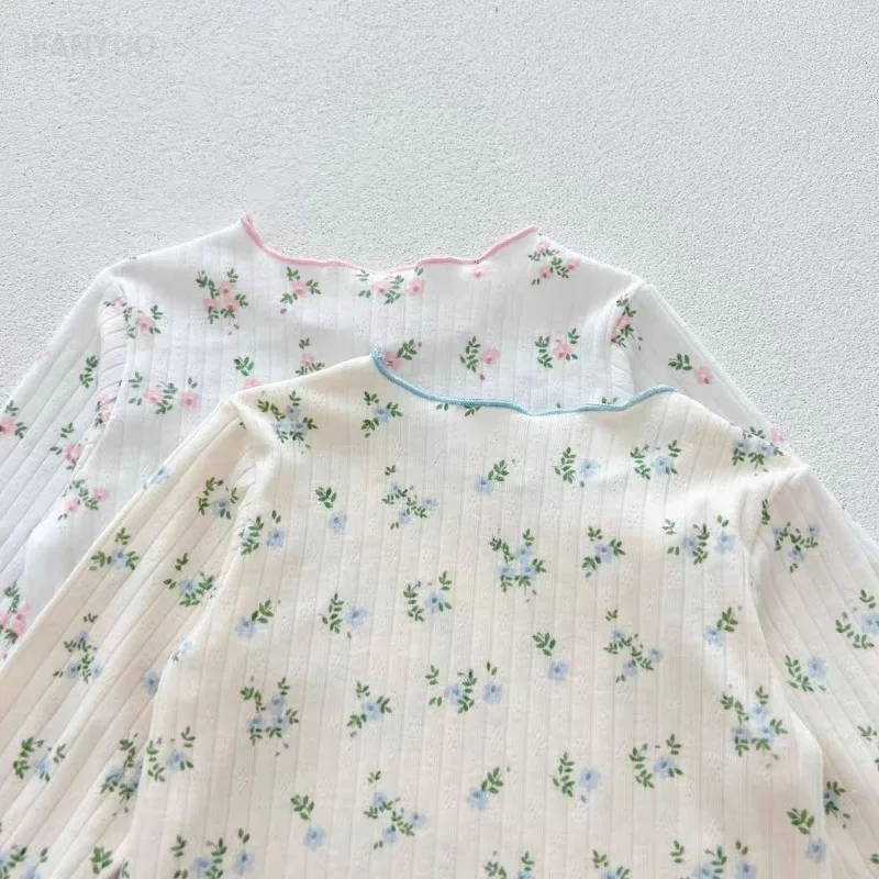 Girls Floral Pajama Set 5