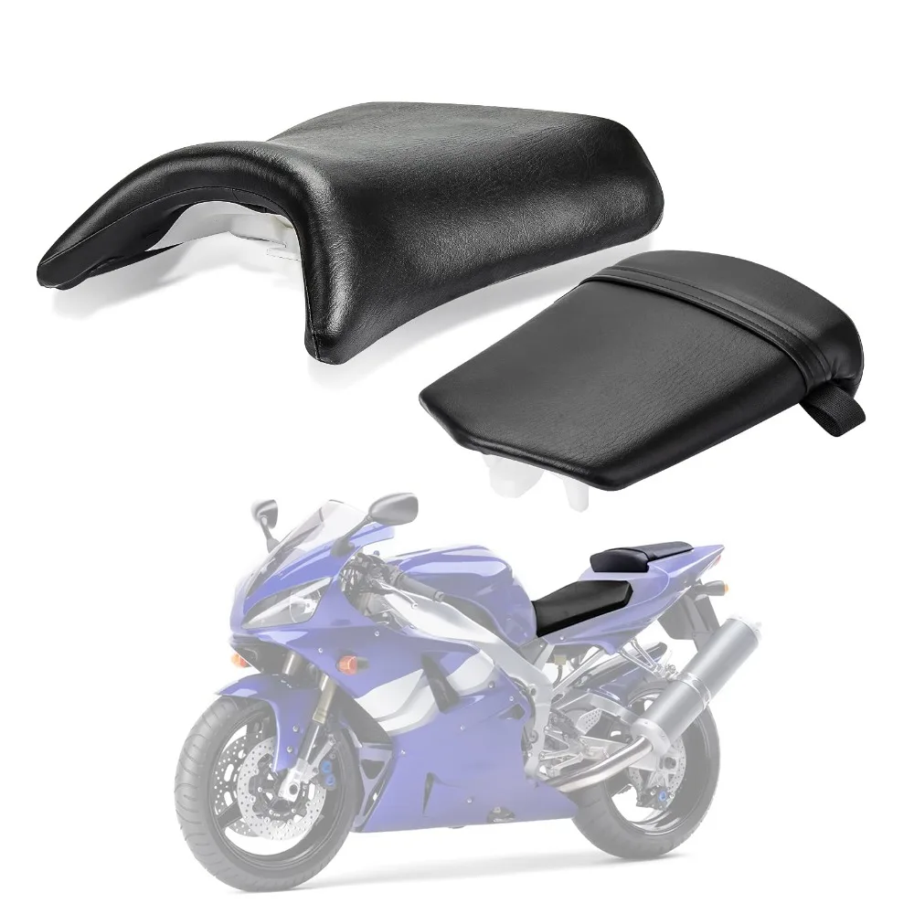 

Motorcycle Front Rider Driver Rear Passenger Seat Pillion Cushion for yamaha YZF R1 2000 2001