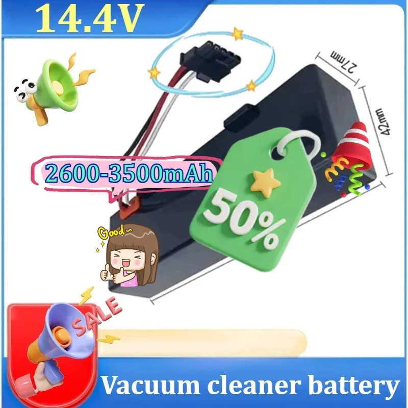 

Аккумулятор для пылесосов Xiaomi Mijia STYTJ02YM, Conga 3290-3890, Viom V3 V2 Pro, Haier JX37 (14.4V, 16.8V)