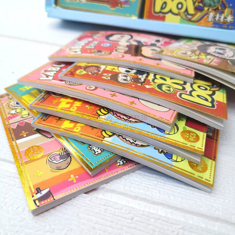 Labubu cloth stickers, popular on the internet, cute cartoon stickers, material stickers, new cute stickers for foreign trade