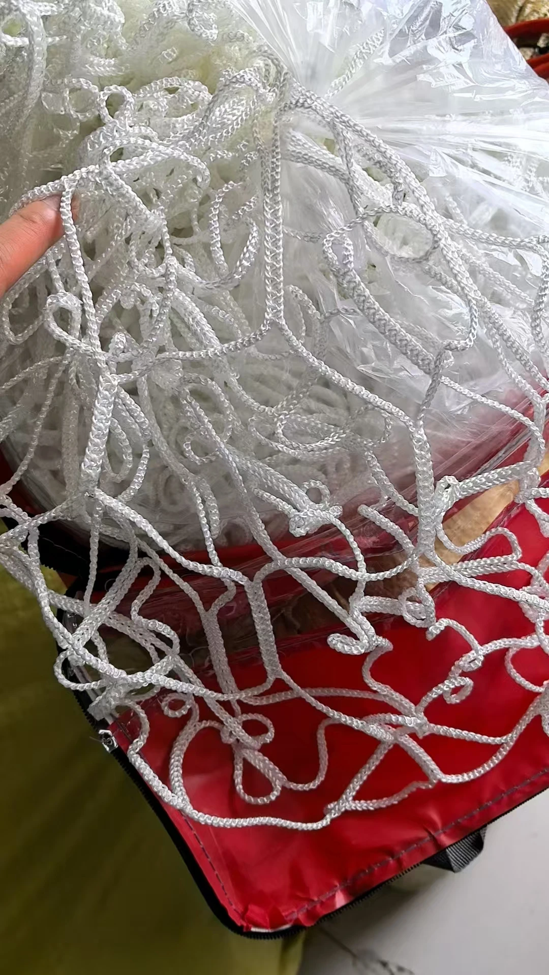 Rete per porta da calcio di altissima qualità, spessore 4 mm, attrezzatura sportiva e da calcio premium per cantieri