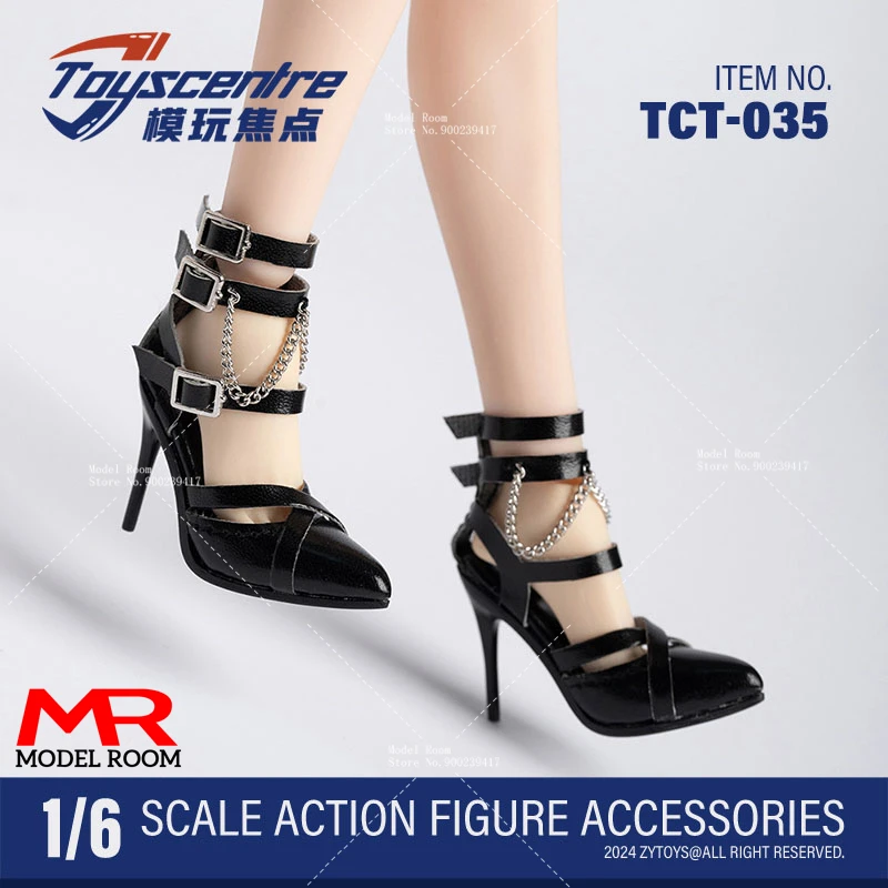 Toys centre TCT-035 1/6 Scale Fashion Pointed High Thin Heels Model Fit 12'' Female Soldier Action Figure Body Dolls