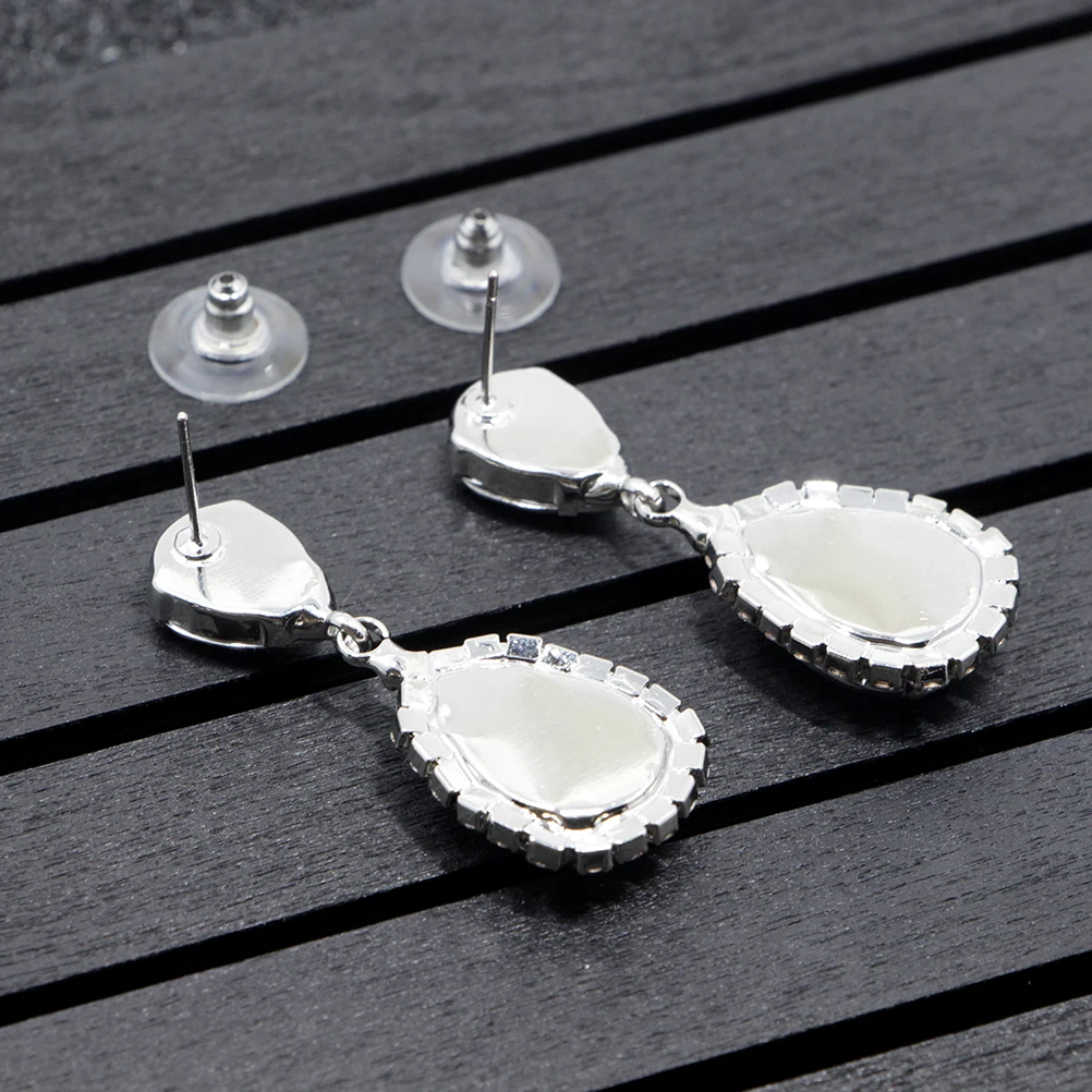 

Rhinestone Earrings Girls Unique Dangler for Woman Fashion Jewelry Miss