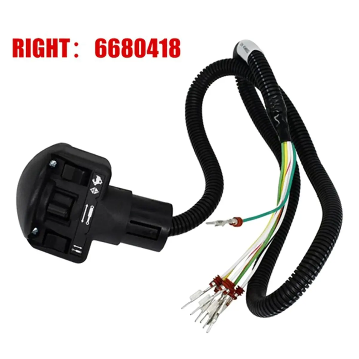 #91B Automotive Parts & Accessories,6680418 Auxiliary Four Switch Right Handle Joystick for Bobcat 751 (ABS+Metal)