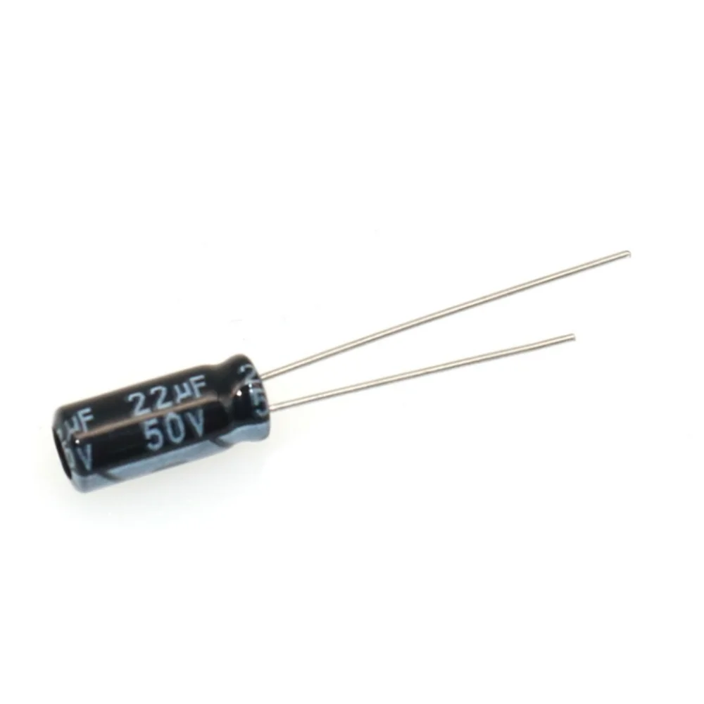 50PCS Electrolytic Capacitor 22UF/50v 50V22UF In-line Volume 5*11MM 5X11 6X7