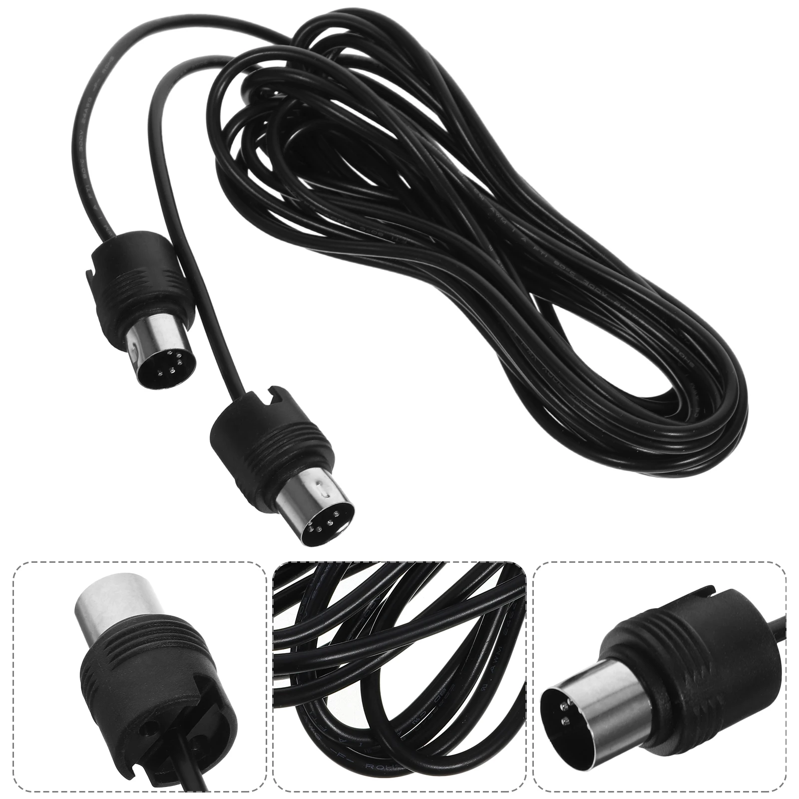 

1 set 1 Set Midi Male To Male Connection Professional Keyboard Adapter Cord Durable Audio Transmission Cable For Electric Drum