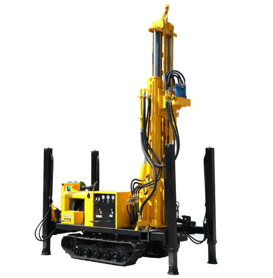 Germany quality Deep Hole Water Well Drilling Rig With Mud Pump For Congo Chile Underground Borehole Machine Equipment