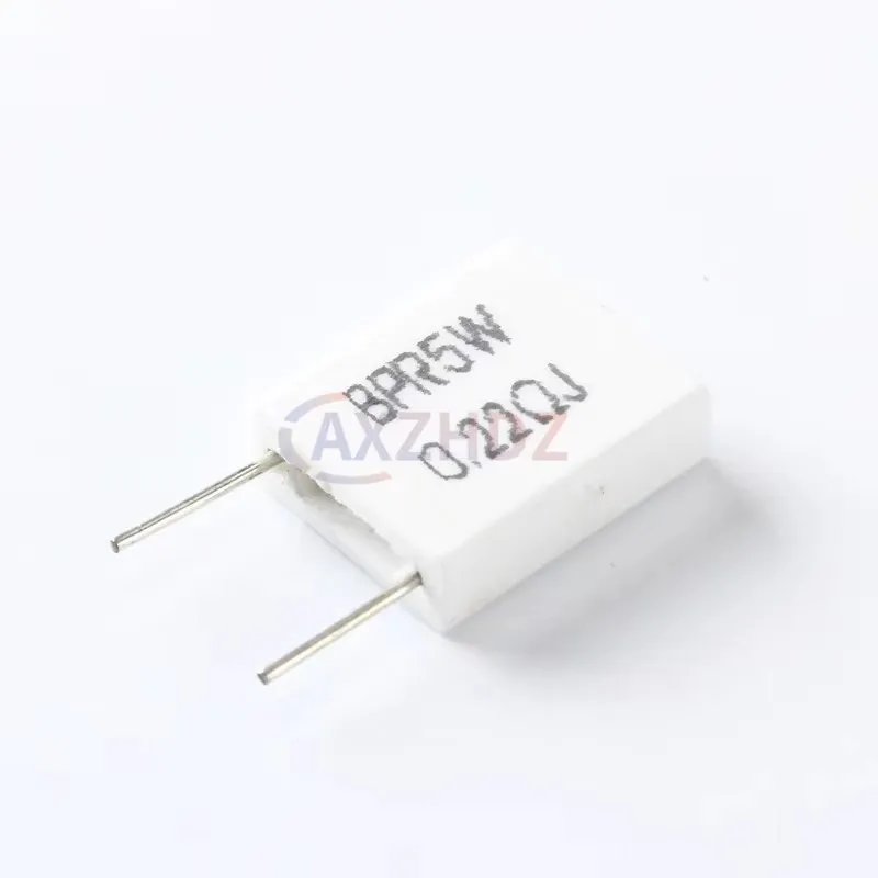 5PCS BPR MPR SLR 5W 0.01R - 0.5R Non-inductive Ceramic Cement Resistor Resistance 0.05R 0.1R 0.15R 0.22R 0.25R 0.33R 0.47R Ohm