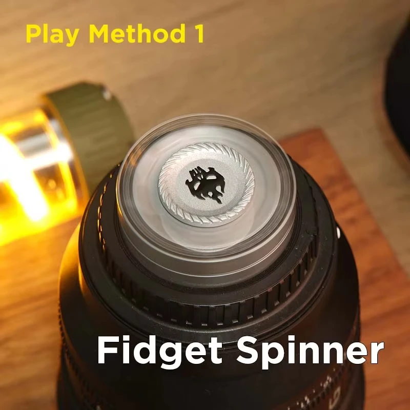 EDC Mini Open Armor Metal Fidget Spinner Stress Relief Anxiety Relief Open Air Top for Adults Fidget Sliders Gift
