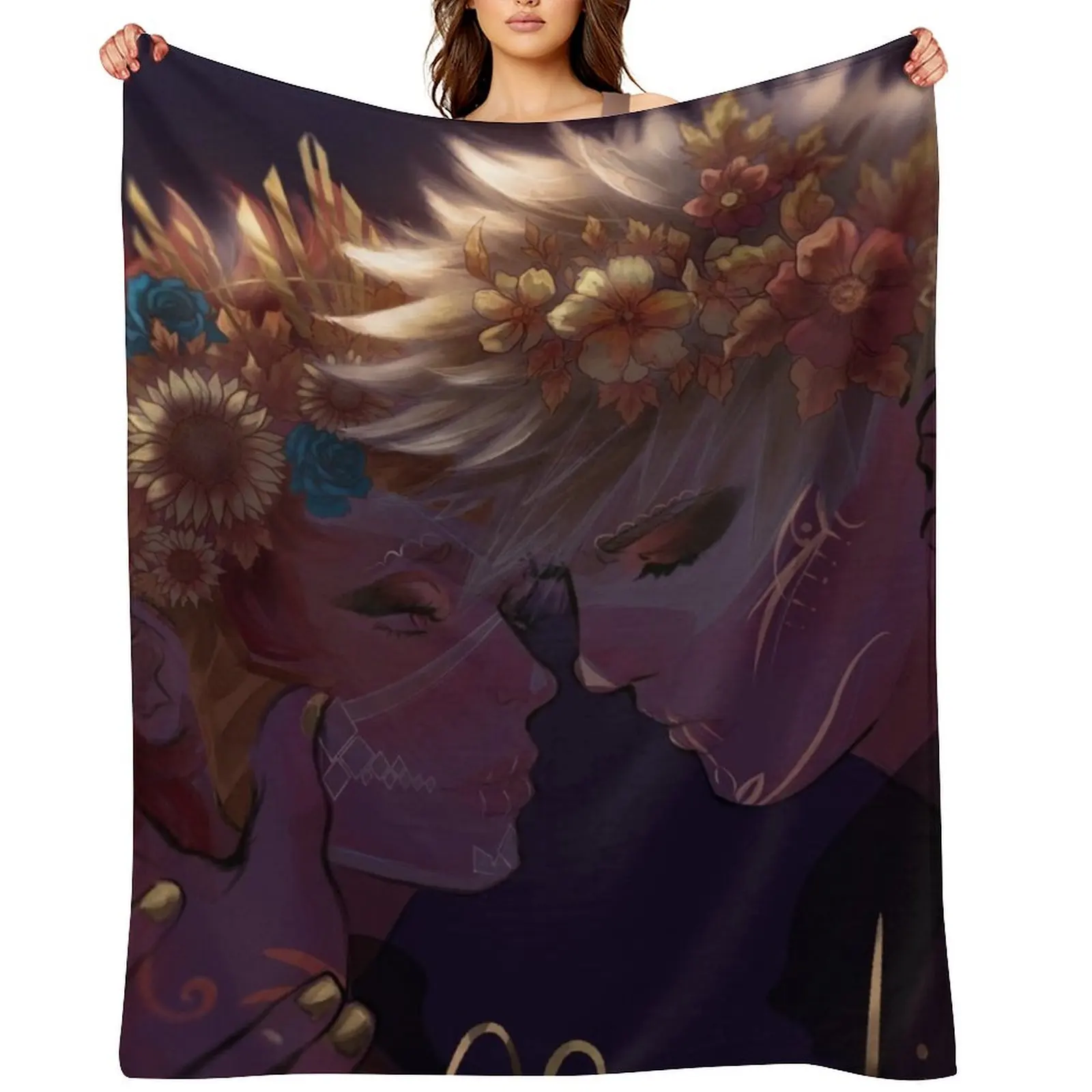 

Dia Kiribaku Throw Blanket Beautifuls Picnic Plaid Soft Plaid Blankets