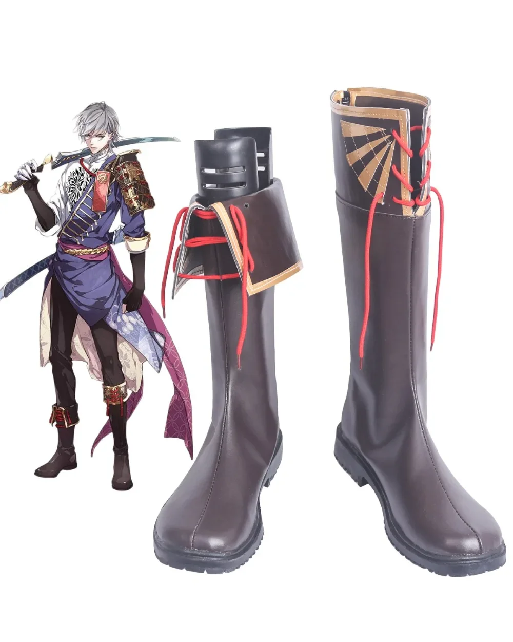 Sengoku Night Blood Niwa Nagahide Cosplay Boots Shoes Custom Made