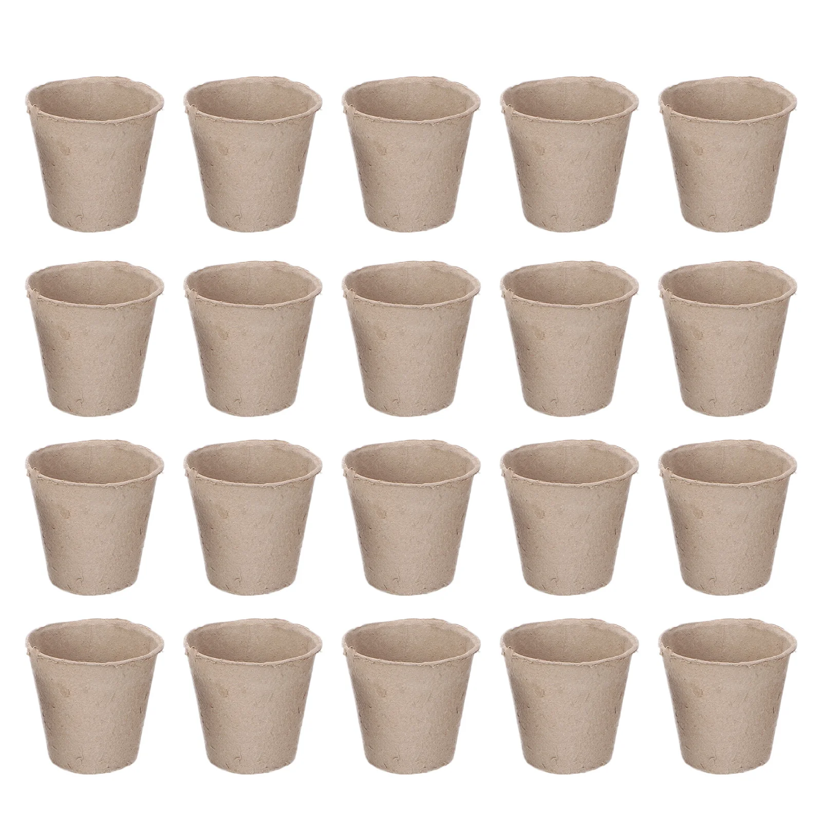 

40pcs Nursery Cup Biodegradable Pulp Pot For Seedling Starter Garden Cultivation Vintage Style Flower Planter Gardening Pot