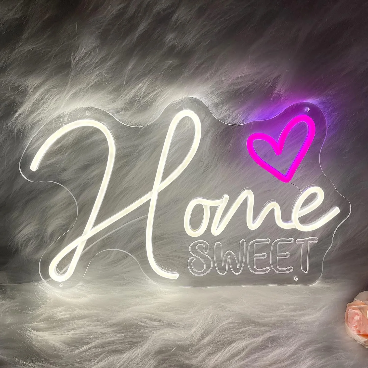 home sweet neon signs，USB LED neon light sign，for wall decorations，Bedroom, living room, bar,A gift for a friend