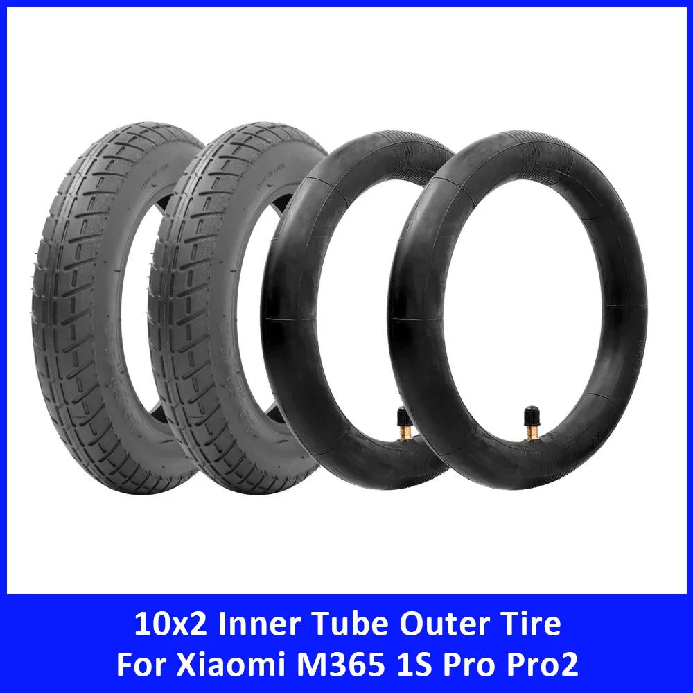 10x2 Inflatable Inner Tube Outer Tire for Xiaomi M365 1S Pro Pro2 Electric Scooter Accessories 10 Inch Outer Tyres Replacement