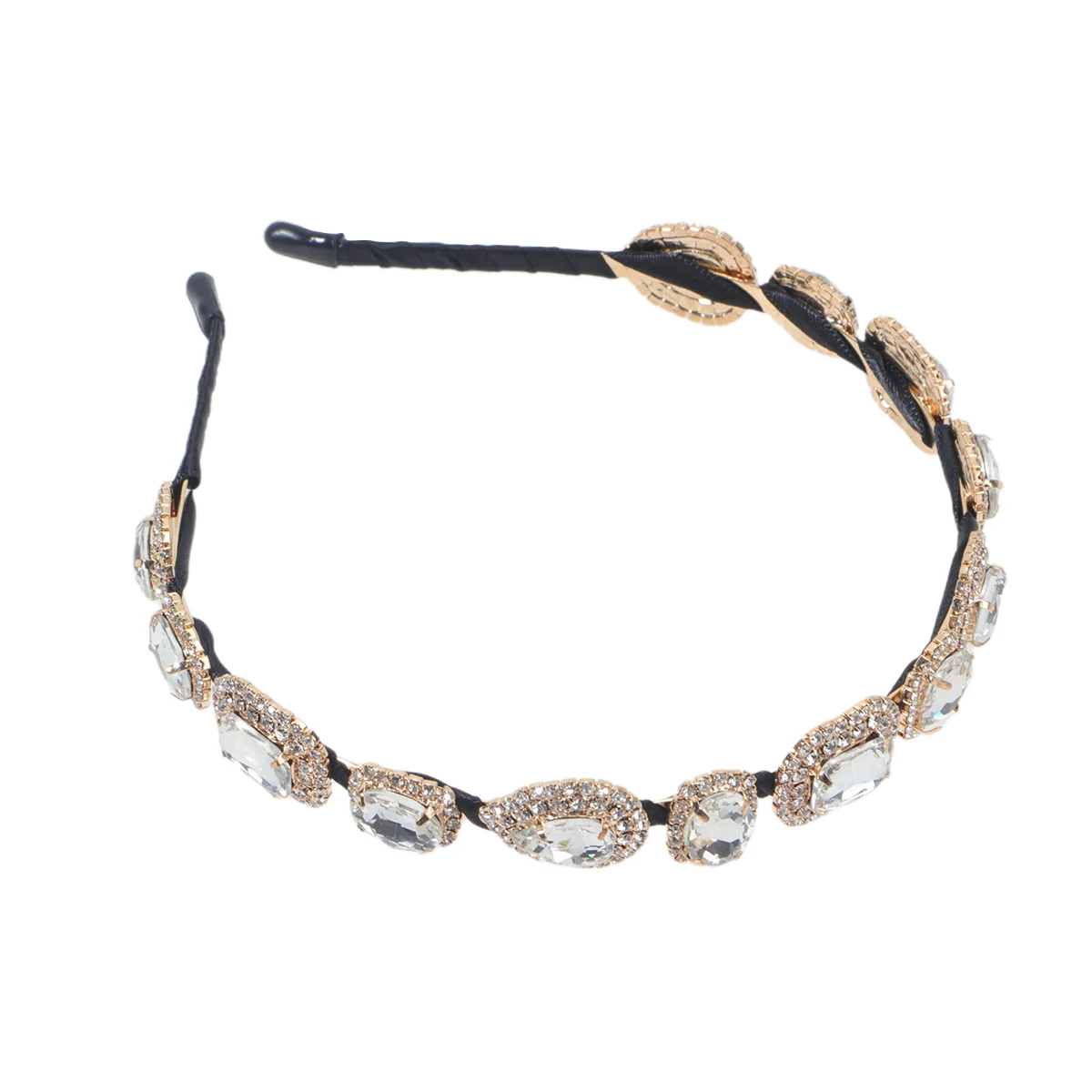 

Повязка на голову со стразами и кристаллами, повязка для волос с кристаллами, обруч для волос с кристаллами, украшение для волос, украшение для волос