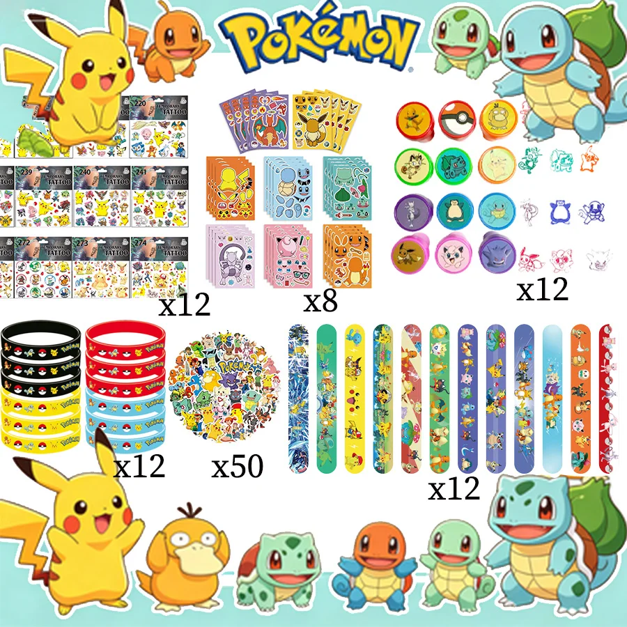 Pokemon Pikachu Party-Dekorationsset: Pappbecher, Teller, Servietten, Tischdecke, Geburtstagszubehör, verschiedene Ausführungen verfügbar