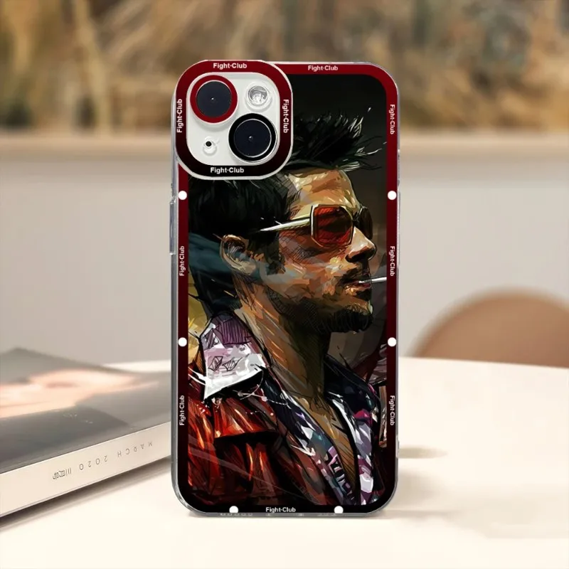 Fight Club Movie Phone Case For Xiaomi 13 Redmi Note 12 11 10 Pro Lite Proplus Pocox3GT F3 Transparent Soft TPU Fundas Cover