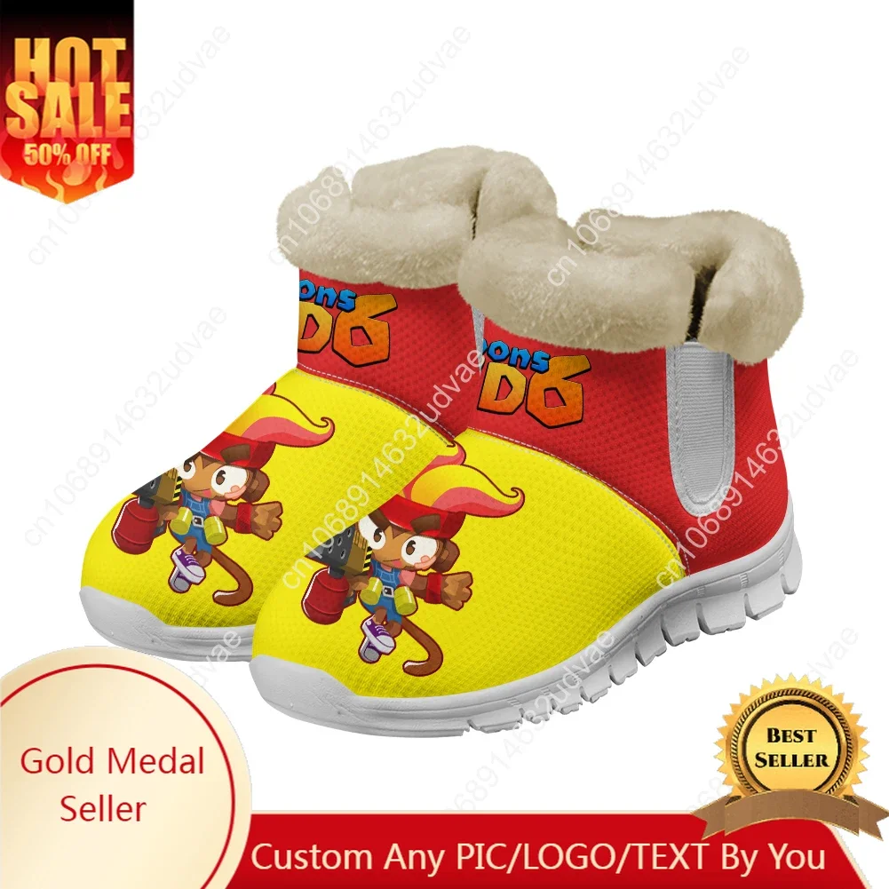 

Bloons TD6 Snow Boots Mens Womens Teenager Shoes Keep Warm High Quality Casual Lightweight Couple Sports Custom Sneakers