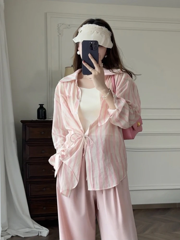 Zhang ei Pantaloni a gamba larga a vita alta di nuovo arrivo estivo Pantaloni a taglio dritto in poliestere resistente da donna