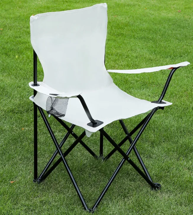 

Customizable Portable Outdoor Folding Chair with Armrest Backrest Casual