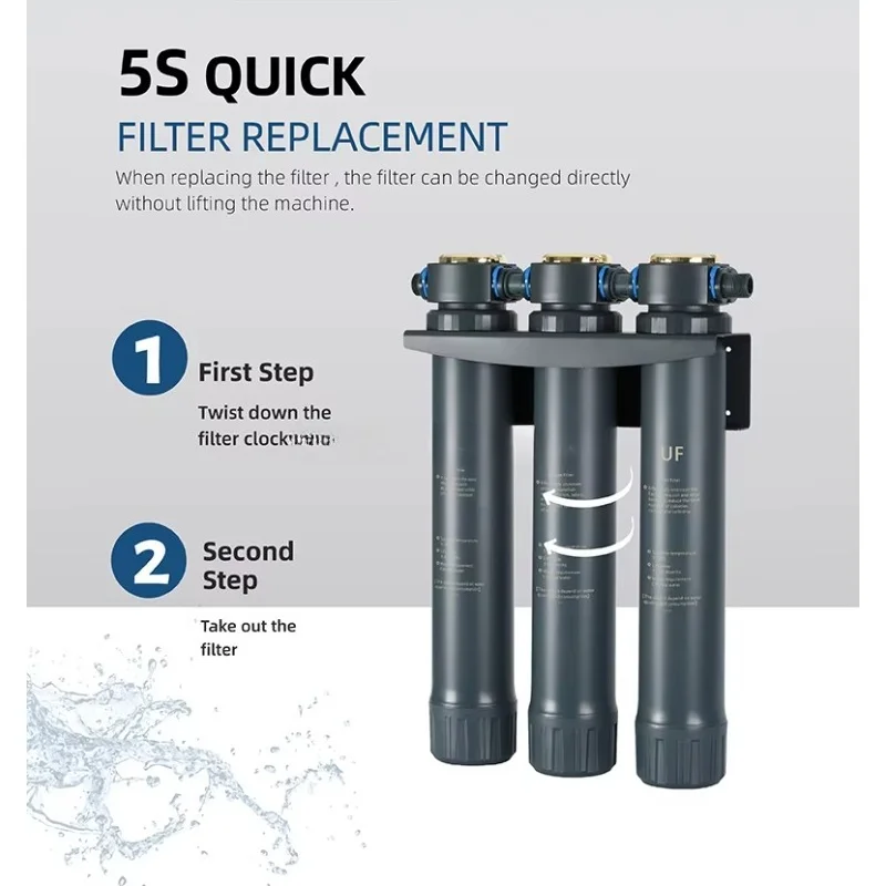 Filter Cartridge Keep Beneficial Mineral Filter PAC Filter UF Water Purifier Wastewater Free FTP-906