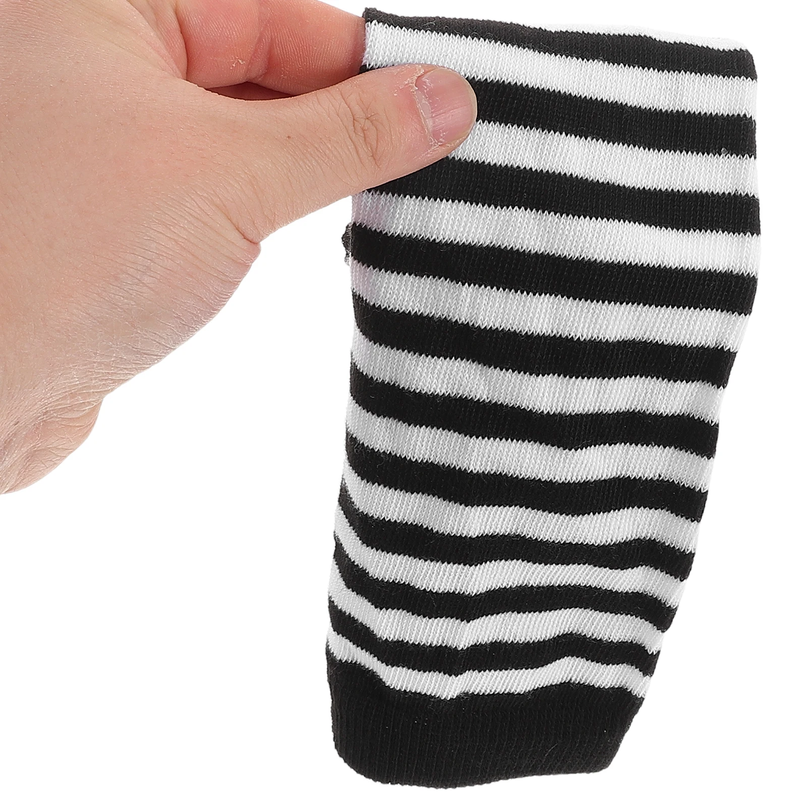 

4 Pairs Punk Striped Sleeves Protective Case Polyester Cool Shawl Arm Covers Women Anti-Friction Long Wear Comfortable Breathing