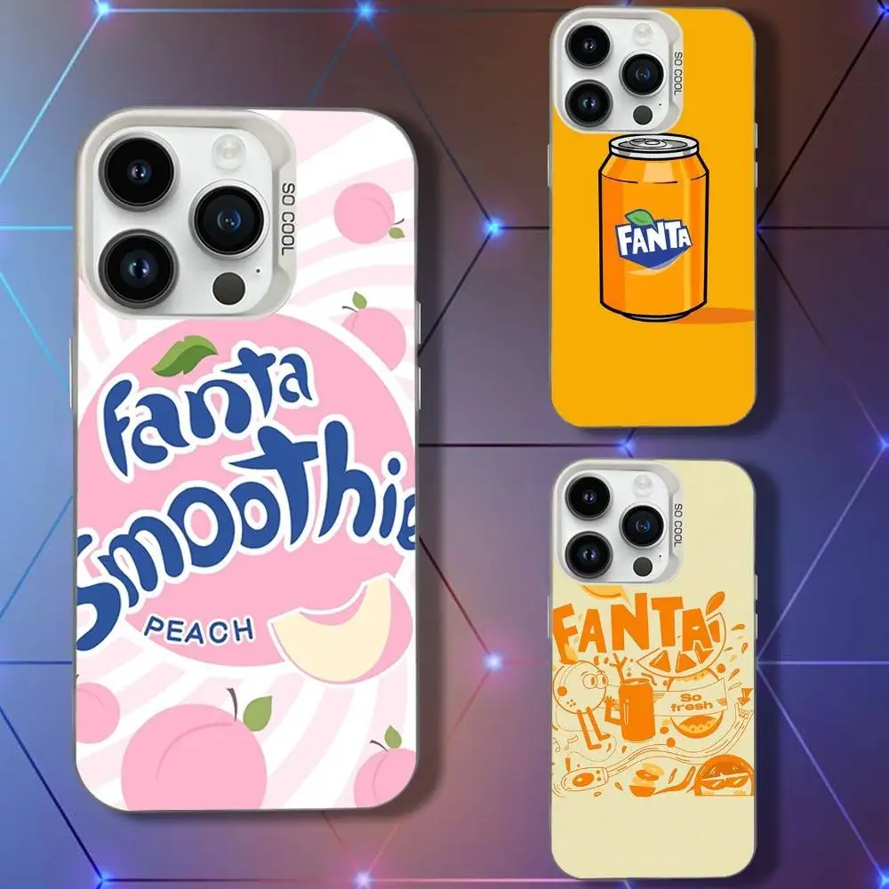 Funda de teléfono Art F-Fanta-como para iPhone 16,15,14,13,12,11,Pro,XS,Max,Plus,Mini,SE, cubierta a prueba de golpes mate de caramelo blanco