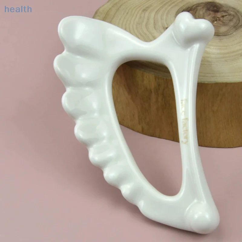 

Gua Sha Massage Tool Ceramic Korea Skin Scraping Angle Wing Tools Gua Sha Gouache Scraper Slimmer Skin Tightening Facial SPA