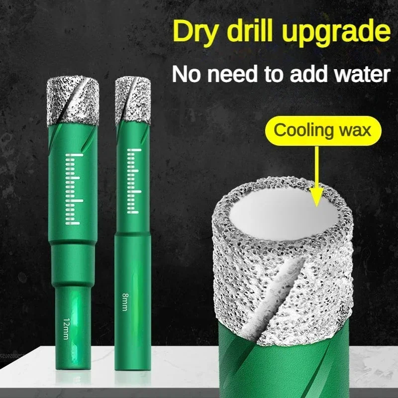 6-12mm Diamond Core Drill Bit Set for Ceramic Tile Granite Marble