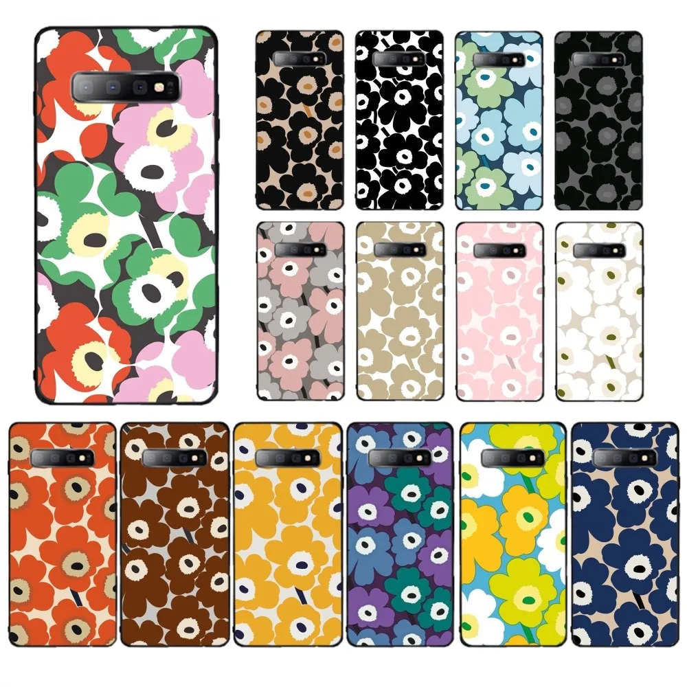 Poppies Art Flowers Phone Case For Samsung S 9 10 20 21 22 23 30 23plus lite Ultra FE S10lite Fundas