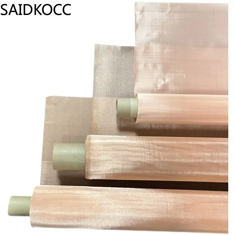 SAIDKOCC 1 Square Meter Woven Copper CU Wire Mesh for Electromagnetic shielding net