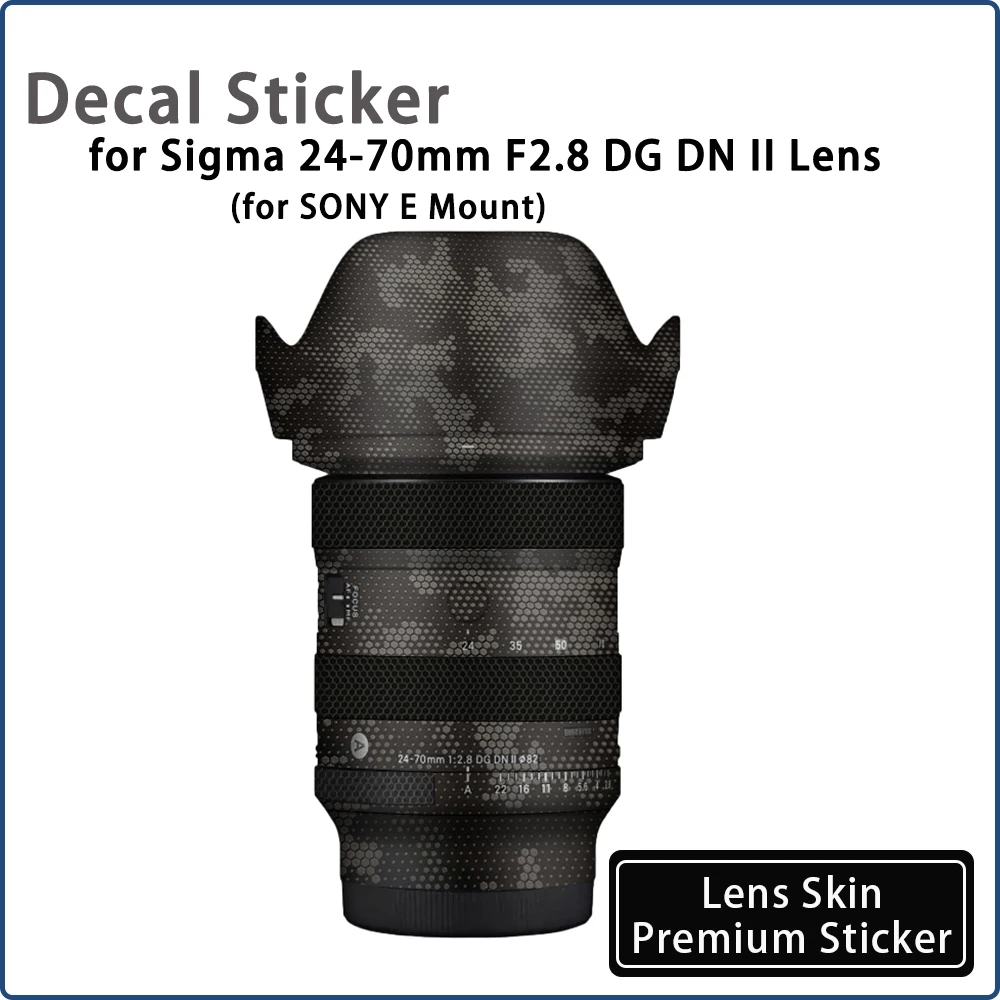 

2470 Wrap Cover Decal Sticker for Sigma 24-70mm F2.8 DG DN II E Mount Lens Skin 24 70F2.8 Lens Sticker 24 70 Protective Film