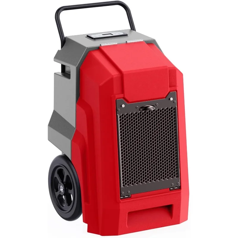 180 Pints LGR Industrial Dehumidifier with Pump and Drain Hose, Portable Commercial Dehumidifier with Wheels