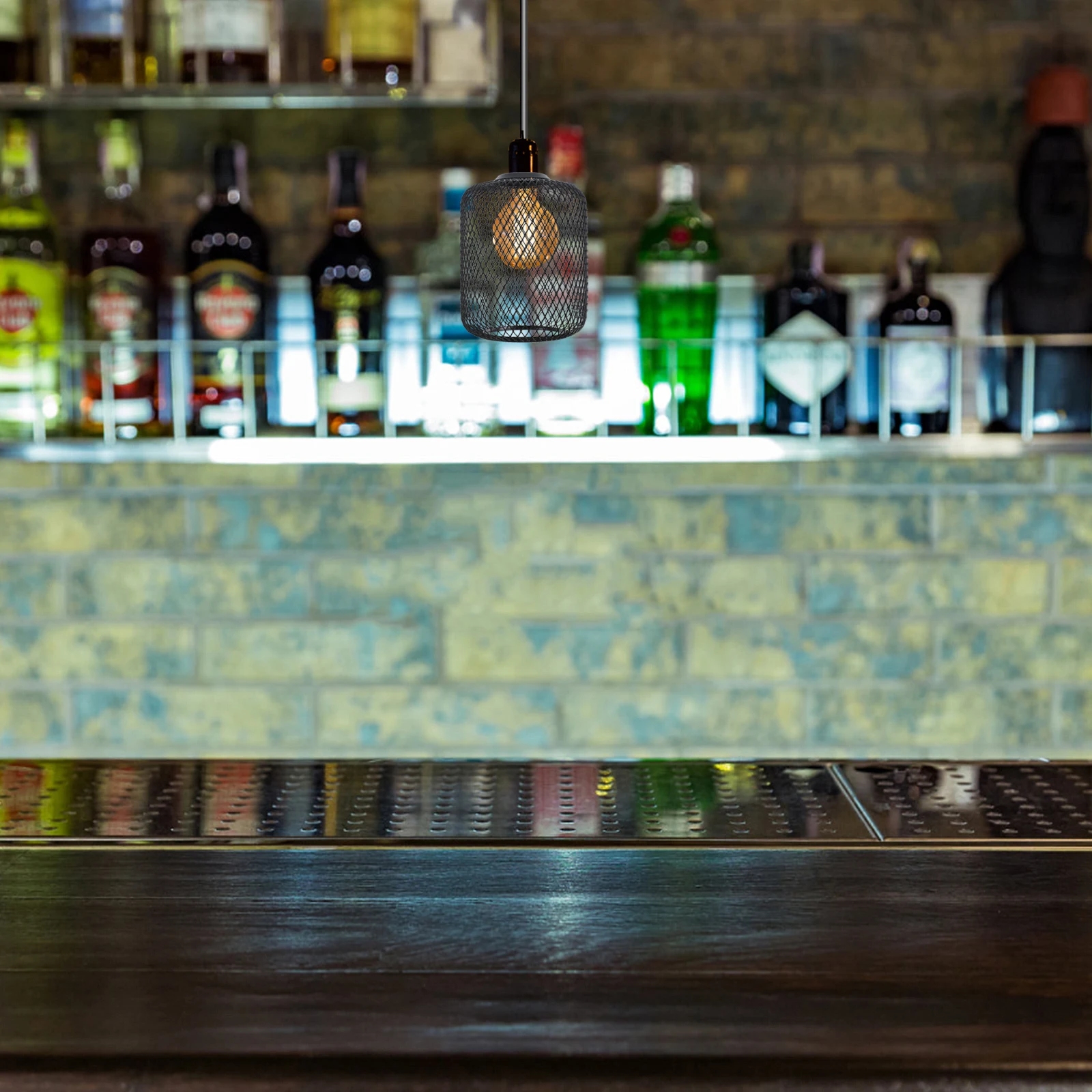 

Iron Wire Lampshade Retro Industrial Mesh Light Shade Hollow Out Replacement For Ceiling Fan Metal Pendant Light Cover