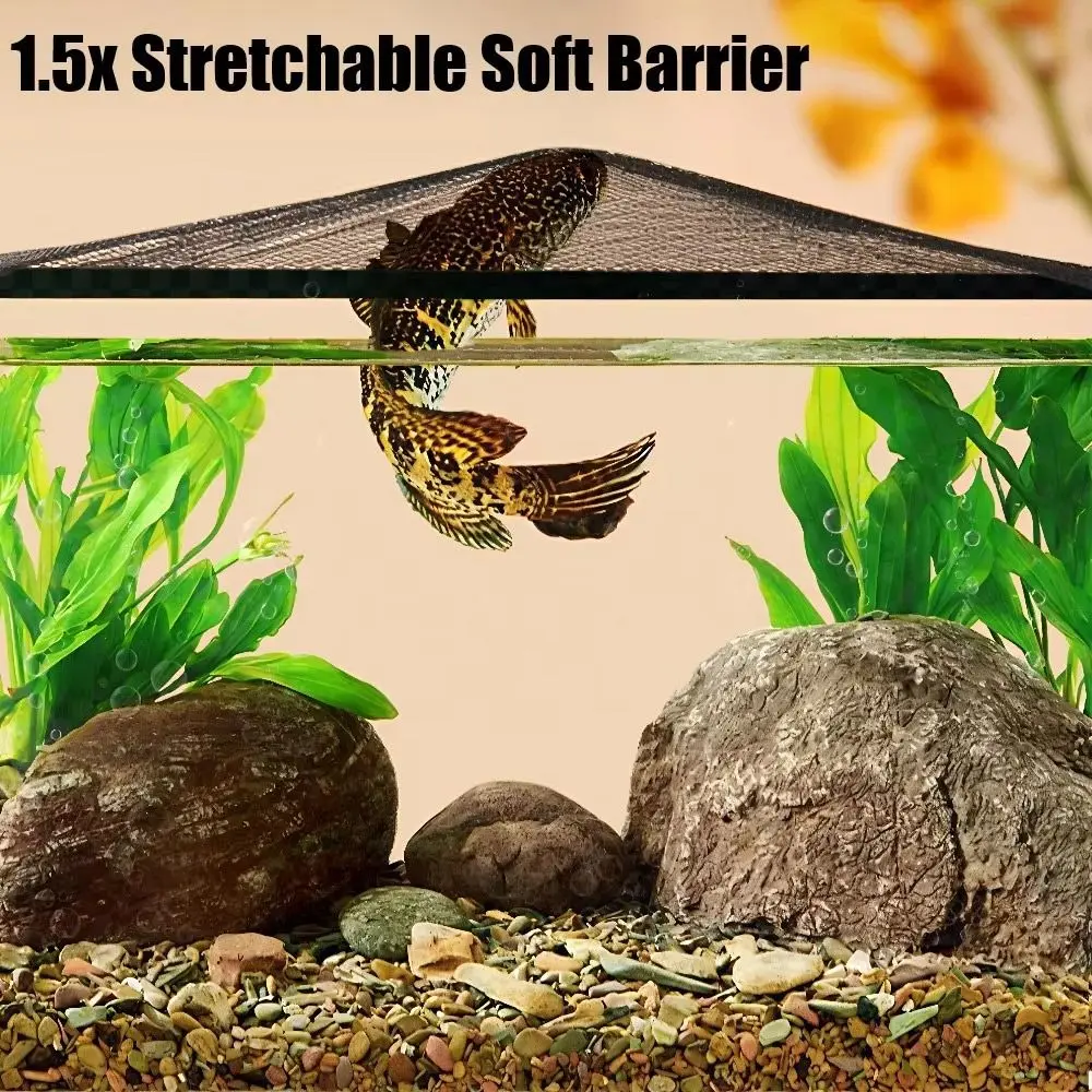 Langlebige Magnetische Aquarium-Abdeckung DIY Einfache Installation Aquarium-Sprungschutznetz Aquarium-Abdeckung Schutzabdeckung für Aquarien – Detail 6