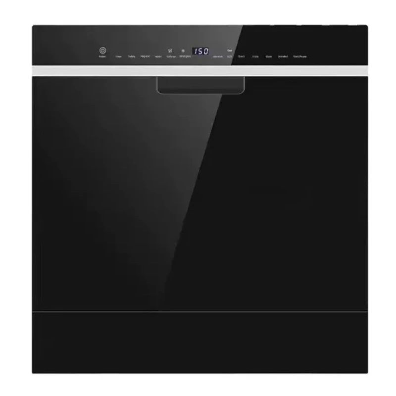

220V Smart Automatic Dishwasher Kitchen Built-in Smart 12 Set Dishwasher Black Glass High-end Household Washer and Dryer
