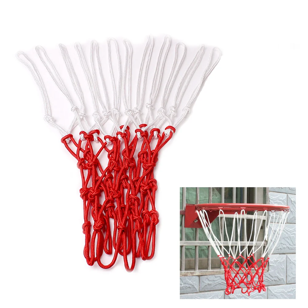 

Portable Basketball Hoops for outside Mini Rim Accessories Single Football Net Bag White