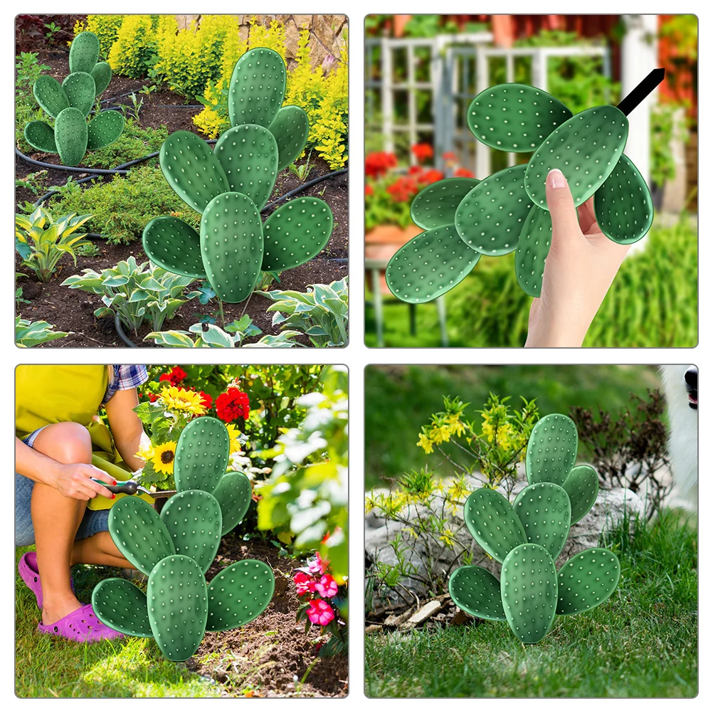

Cactus Decorative Stakes Garden Inserted Decor Spring Outdoor Event Party Lawn Adornment Stable Wind Rain Resistant