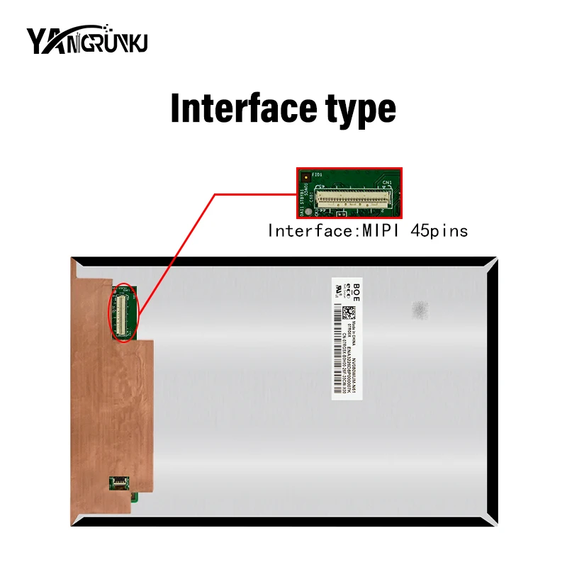 Display LCD com placa de controle tipo C para tablet PCs, tela horizontal vertical, NV080WUM-N61, 45 pinos, 8 polegadas, 1200x1920
