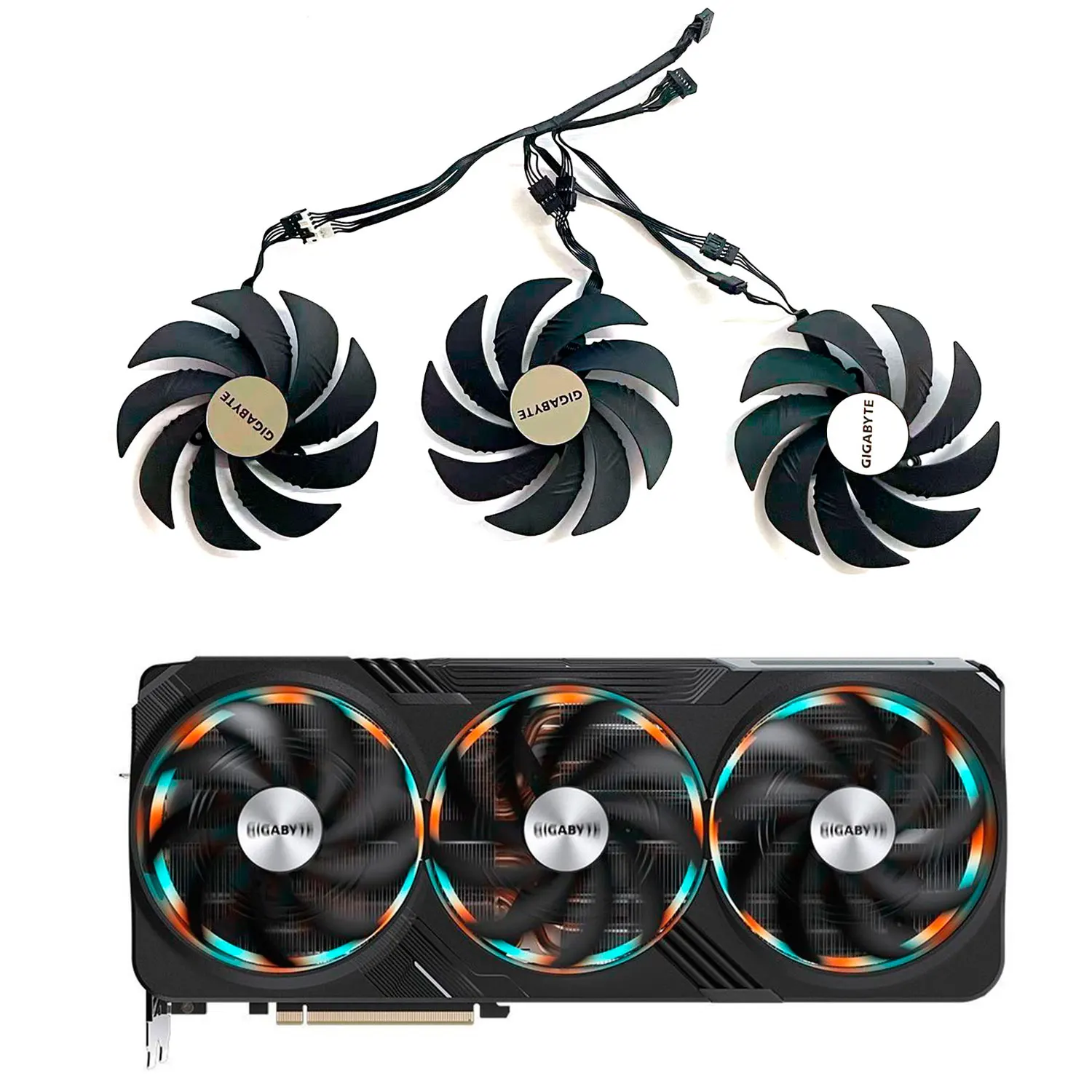 ventilador de placa grafica para gigabyte geforce rtx 4090 ventilador de refrigeracao rtx 4080 gaming oc pld10020s12h 105 mm 01