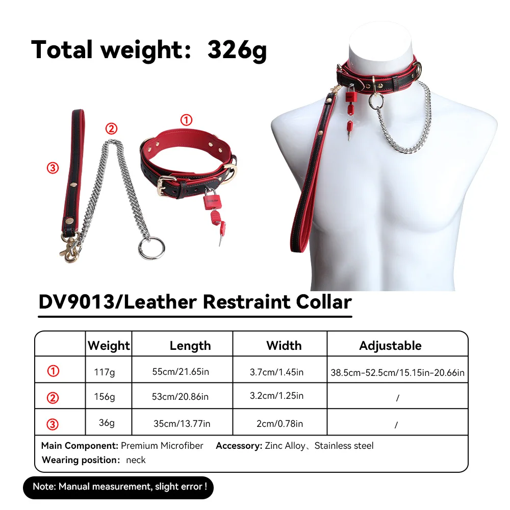 QKKQ Mikrofaser Schulter Handgelenk Zurückhaltung Handschellen Band Sexy Cosplay Spiel Bindung Körper BDSM Slave Männliche Hoden Bondage Strap