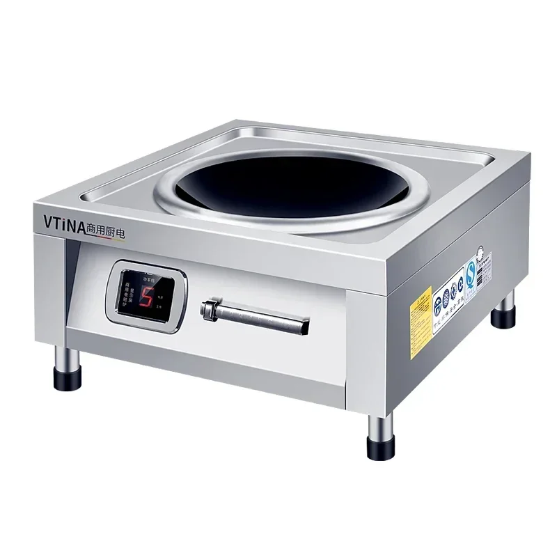 YH New Commercial Concave Concave Electric Frying Oven 6000W High-Power Energy-Saving Stir-Fry for Commercial Hotels