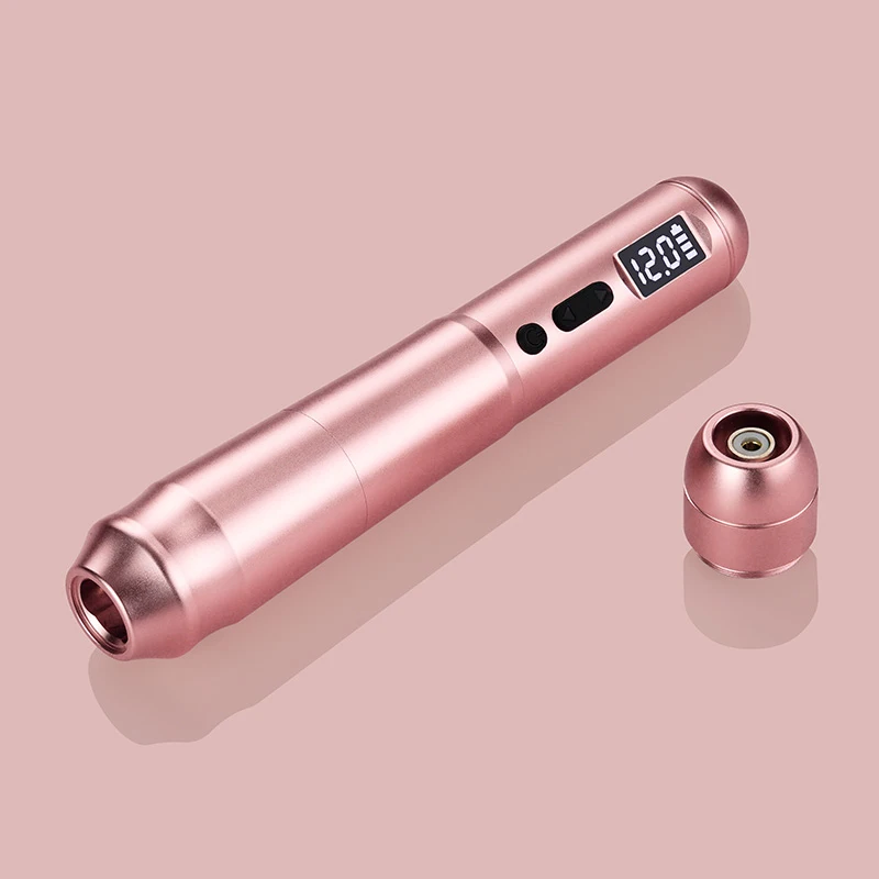 قابل للتعديل الوشم وآلة تجميل دائم 2.0-4.0 مللي متر السكتة الدماغية السلكية اللاسلكية وضع مزدوج قلم الوشم كأس جوفاء المحرك لجسم الفنان #3