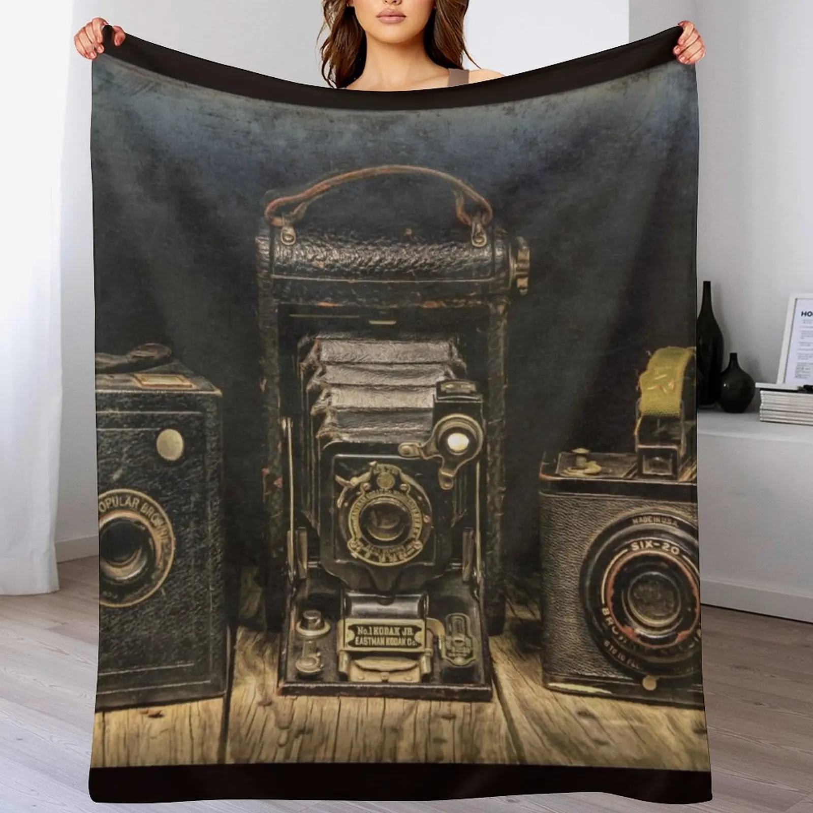 Kodak Three Pack Throw Blanket funny gift for winter Nap Blankets