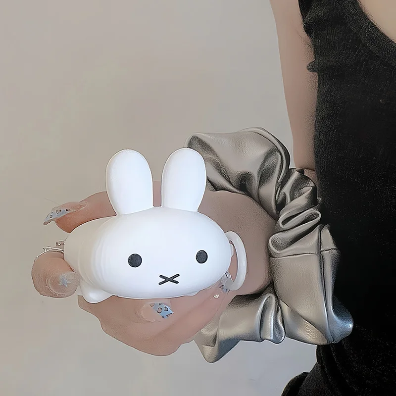 

For AirPods Pro 2 INS Cute Cartoon rabbit 3D Earpods Case For Apple AirPods 1 2 3 4 Pro Earphone Headset Soft Silicone Cover